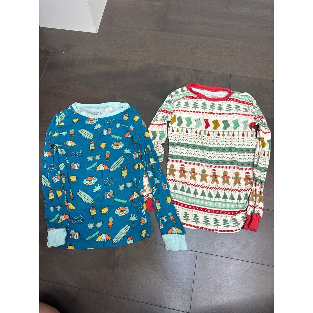 Little Sleepies Surf's Up and Fair Isle Christmas Top Set 5/6